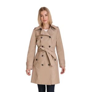 London Fog Women's Beige double breasted Trench Coat
